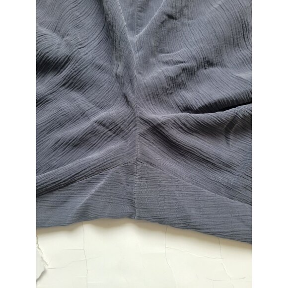 Pure Jill Blue Sand Washed Elastic Waist Cropped Wide Leg Size L Lagenlook - Picture 6 of 8